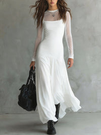 Orrila - Softtouch-Maxikleid – Weiß