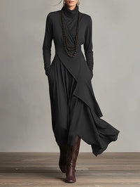 Moya™ - Elegantes Maxikleid – Schwarz
