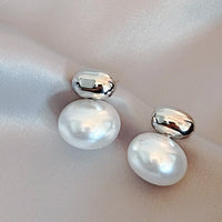 Vintage Perlen Ohrringe Damen Schmuck – Silber