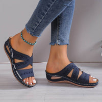 Damen Rutschfeste Orthopädische Sandalen – Blau