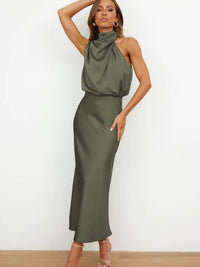 Stella - Stilvolles Cocktailkleid – Armee grün
