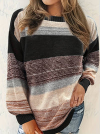 Avihod - Eleganter Pullover Mit Rundhalsausschnitt Und Lockerer Passform – Schwarz