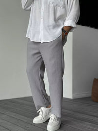 Heidi-Mode - Weiche Luxus-Hose für Herren – Grau