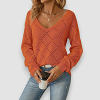 Ruby | Langarmpullover – Orange