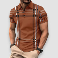 Lior | Short Sleeve Polo Shirt – Braun