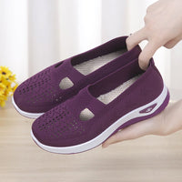 Atmungsaktive Damenschuhe – Dunkelviolett