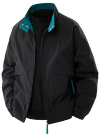 Lennox™ - Lässige leichte Windbreaker-Jacke – Schwarz