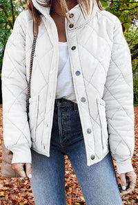 Eythira | Modische und stilvolle Steppjacke – Weiß