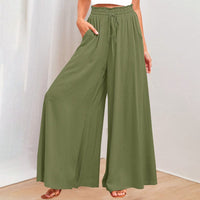 La Bali Sommerhose | Relaxed luftige sommerhosen damen mit Weite Beinhosen – Oliv