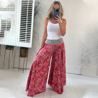 Irene - Elastische Sommerhose – Rot