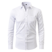 Felix™ - Knitterfreies Hemd – Weiß