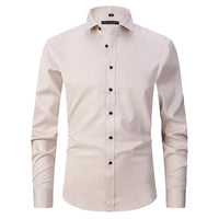 ASGER - KNITTERFREIES HEMD – Beige