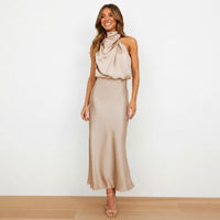 Hansel - Schickes Cocktail-Midikleid – Khaki
