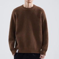 Adrian | Herren Legerer Strickpullover – Braun