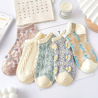 Hannah | Vintage Socken – Gemischte Farbe - 5 Paare in Braun