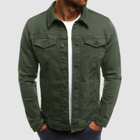 Alexander | Herren Klassische Strapazierfähige Baumwolljacke – Grün