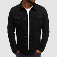 Alexander | Herren Klassische Strapazierfähige Baumwolljacke – Schwarz