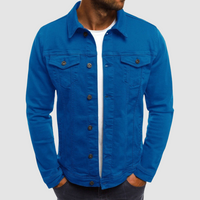 Alexander | Herren Klassische Strapazierfähige Baumwolljacke – Hellblau
