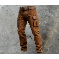 Alexander | Herren Slim Fit Cargohose – Dunkelbraun