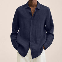 Amadeus | Damen Langarm Hemd – Marine