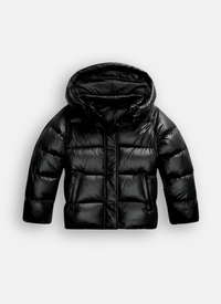 Angelika | Damen Oversized Kapuze Wintermantel – Schwarz
