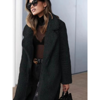 Anneliese | Warme Teddy Winterjacke – Schwarz