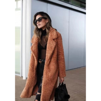 Anneliese | Warme Teddy Winterjacke – Schokoladenbraun