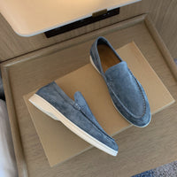 Anton | Herren Vintage Loafer aus Leder – Hellblau