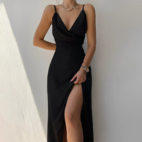 Athena | Klassisches Modernes Kleid – Schwarz