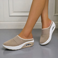 Atmungsaktive Sommersandalen für Damen | Bequem – Beige