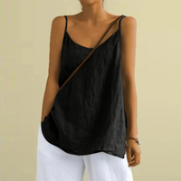 Atmungsaktives Damen-Tank-Top | Ärmellos – Schwarz
