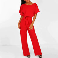 Adriana Damen Jumpsuit - Entfesseln Sie Ihre innere Chefin – Rot