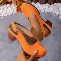 Shaniqa - Bequeme Rutschfeste Sandale – Orange