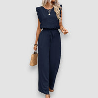 Beline | Weites Bein 2-Teiliges Set – Blau