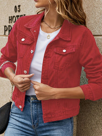 Hyvora | Stylische Denim-Jacke – Rot