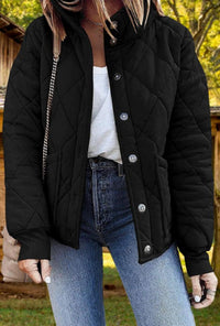 Eythira | Modische und stilvolle Steppjacke – Schwarz