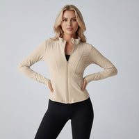 Nivya | Pilates Zip-Up Jacke – Elfenbein