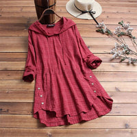 MELITTA - TUNIKA-SWEATSHIRT MIT KAPUZE – Rot