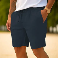 Herren Einstellbar Elastischer Kurze Hosen – Marine