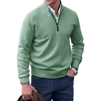 Pullover Herren Reißverschluss Winter | Warm Komfort – Grün