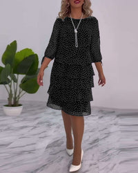Meirit - Elegantes Winter Kleid – Schwarz