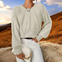 Hannelore - Kuscheliger Strickpullover – Beige
