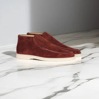 Ben | Herren Lässig Slip-On Slipper – Bordeaux