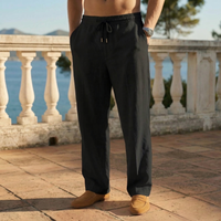 Bennet | Herren Lässige Kordelzug Hose – Schwarz