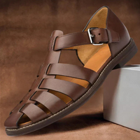 Bequeme Sommersandalen für Herren | Riemchen – Braun