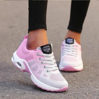 Bequeme Sportschuhe für Damen | lauf – Grau/Rosa