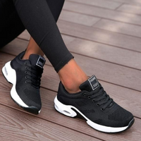 Bequeme Sportschuhe für Damen | lauf – Schwarz