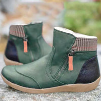 Birgit | Damen Bequeme Wasserdichte Orthopädische Stiefel – Grün