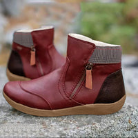 Birgit | Damen Bequeme Wasserdichte Orthopädische Stiefel – Rot