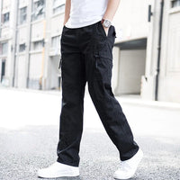 Aedan – Bequeme Fracht Hose – Schwarz